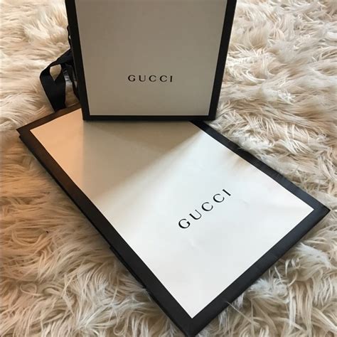 gucci shoe box and bag